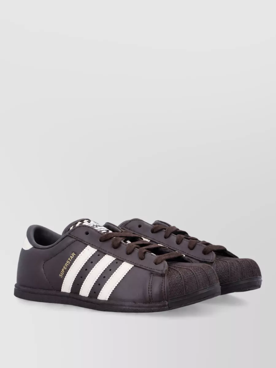 Adidas Originals Leather low-top lace-up sneakers