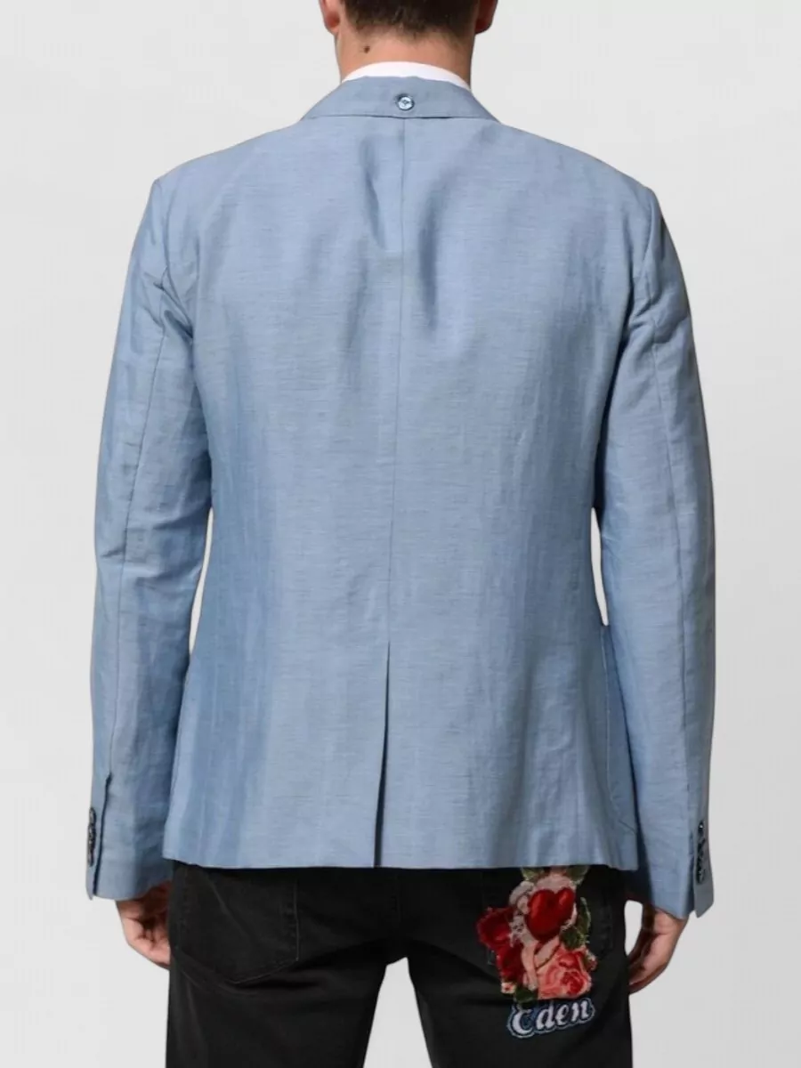 Dolce&Gabbana Linen Double-Breasted Blazer