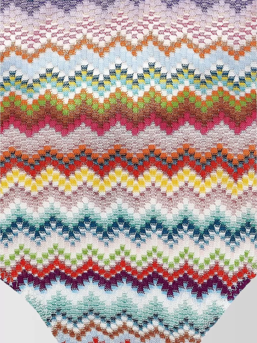 Missoni One Piece Swimsuit Zigzag Pattern Straps