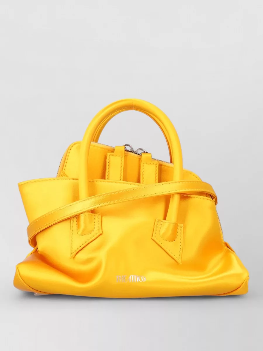 The Attico Mini Satin Top Handle Bag