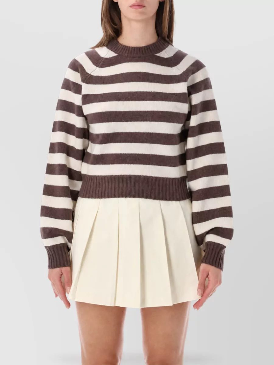 Sporty & Rich striped wool sweatshirt