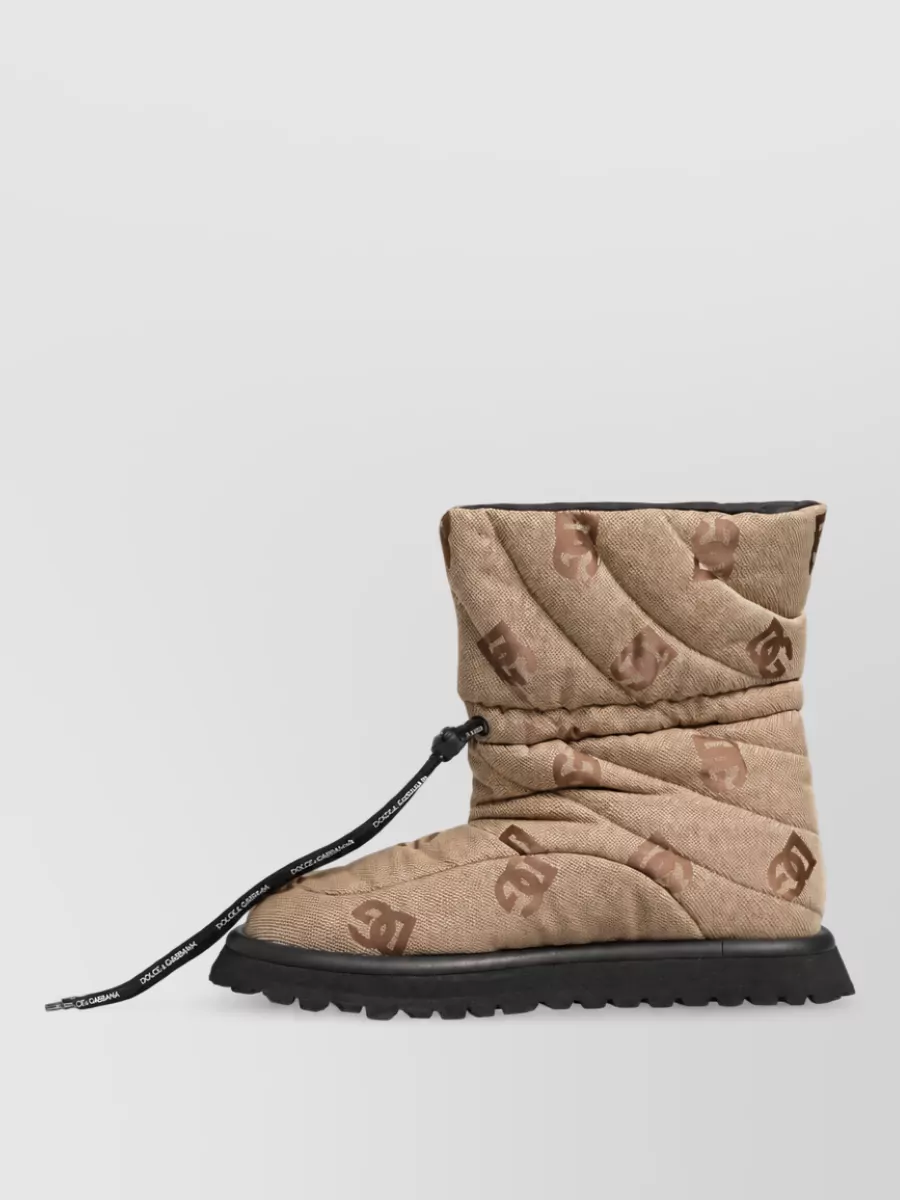 Dolce&Gabbana Logo Print Snow Boots