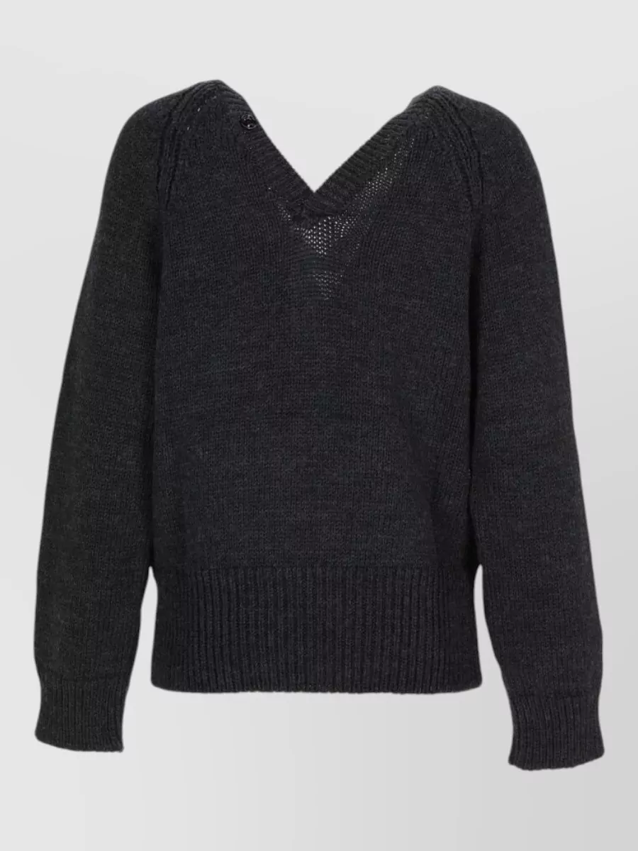 Our Legacy merino wool relaxed-fit v-neck cardigan