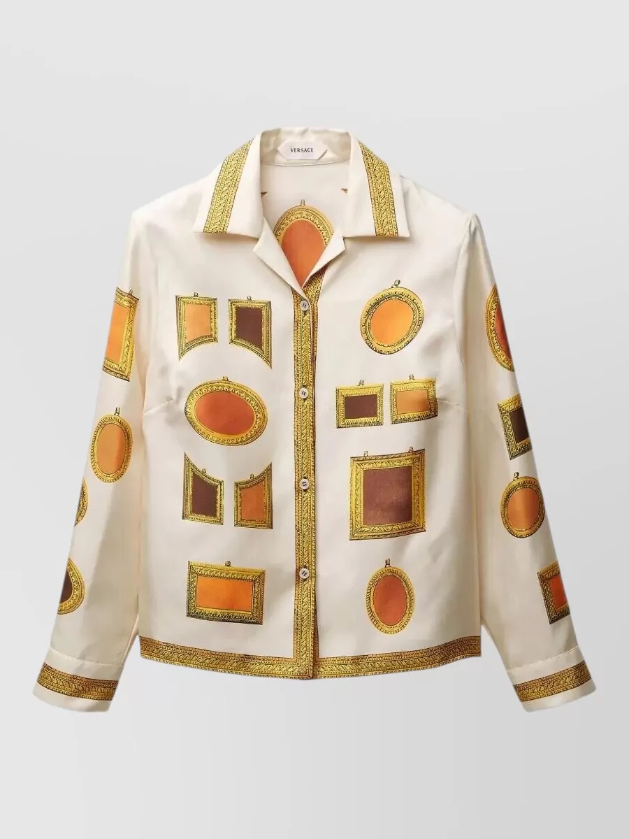 Versace Silk Printed Blazer