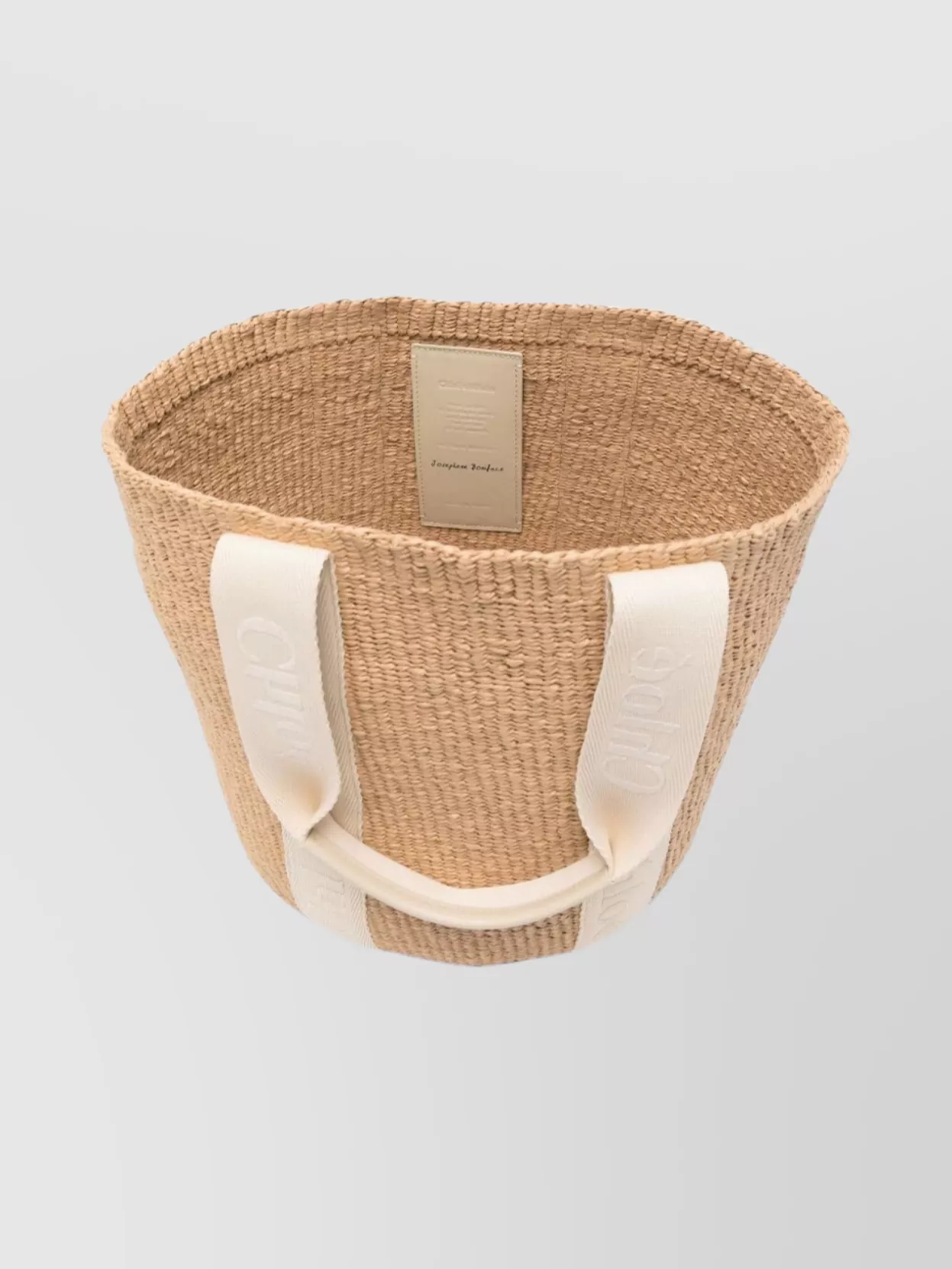 Chloé Spacious Woven Tote Bag With Dual Handles