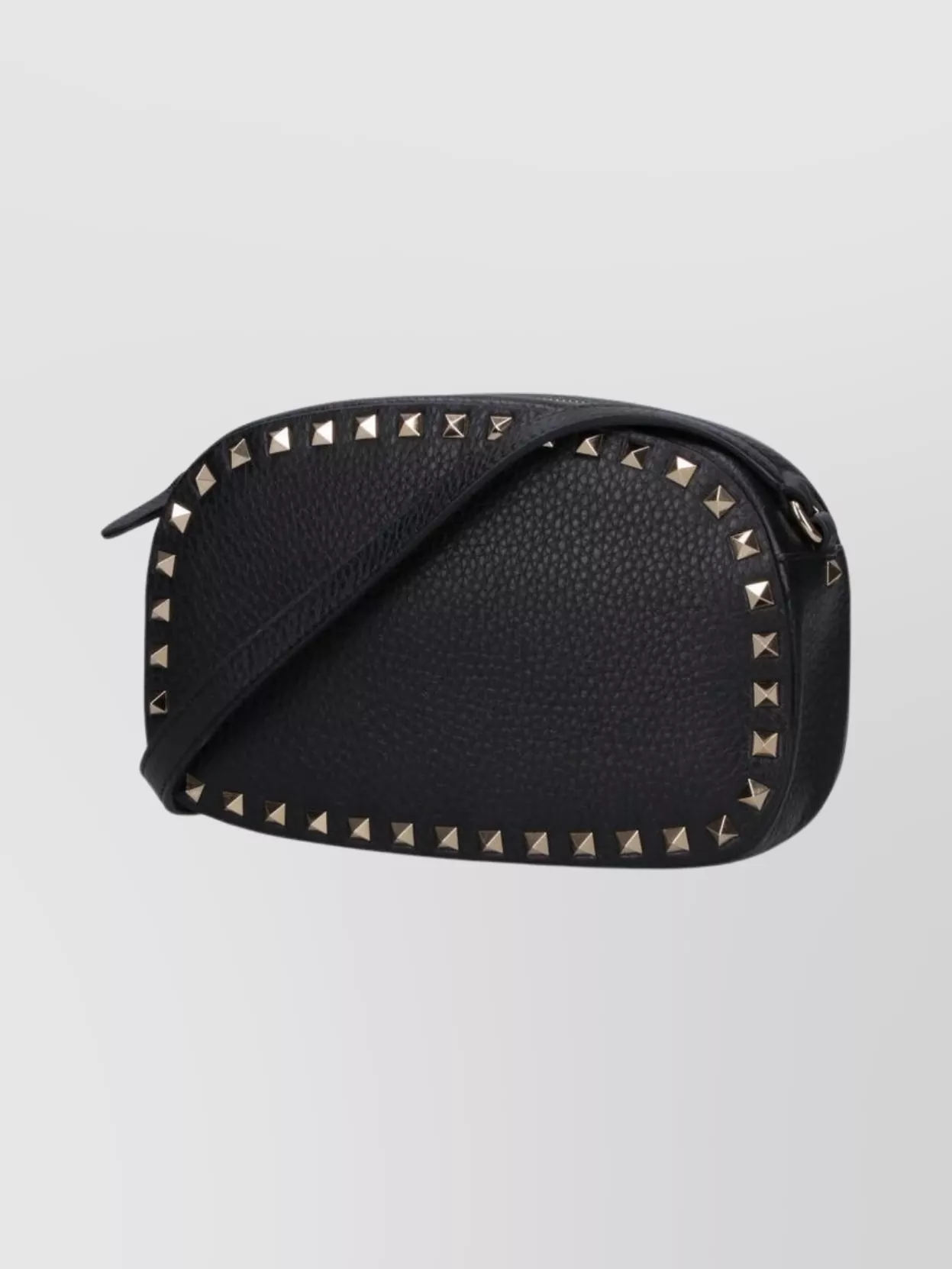 Valentino Garavani Textured Leather Shoulder Bag With Adjustable Strap