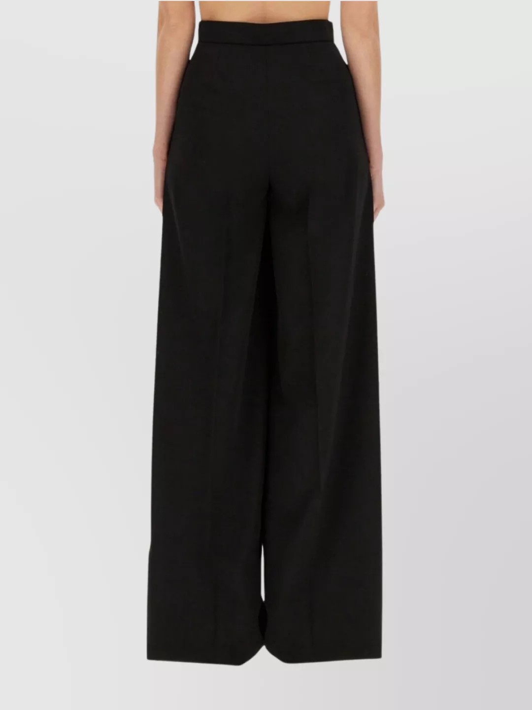 Max Mara High Waist Wide Leg Trousers With Pockets