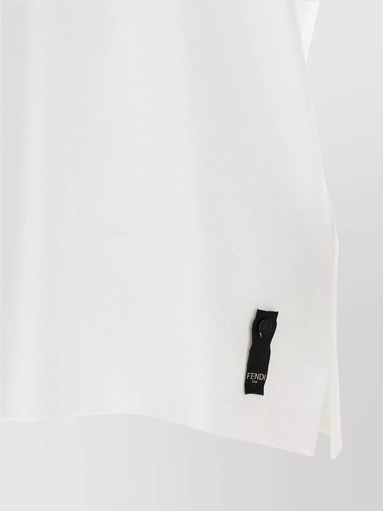 Fendi Ff Logo Polo Shirt Collar Sleeves