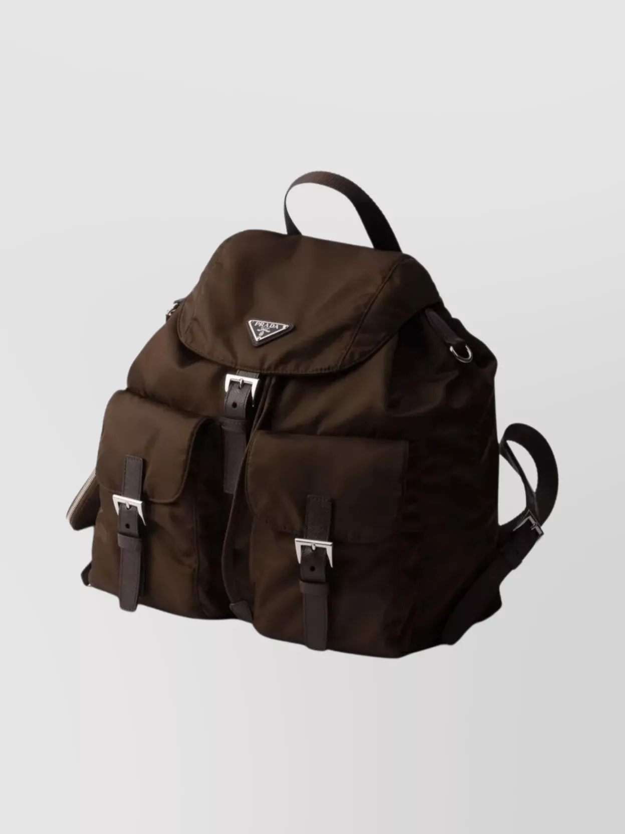 Prada Medium Nylon Backpack And Pouch Set