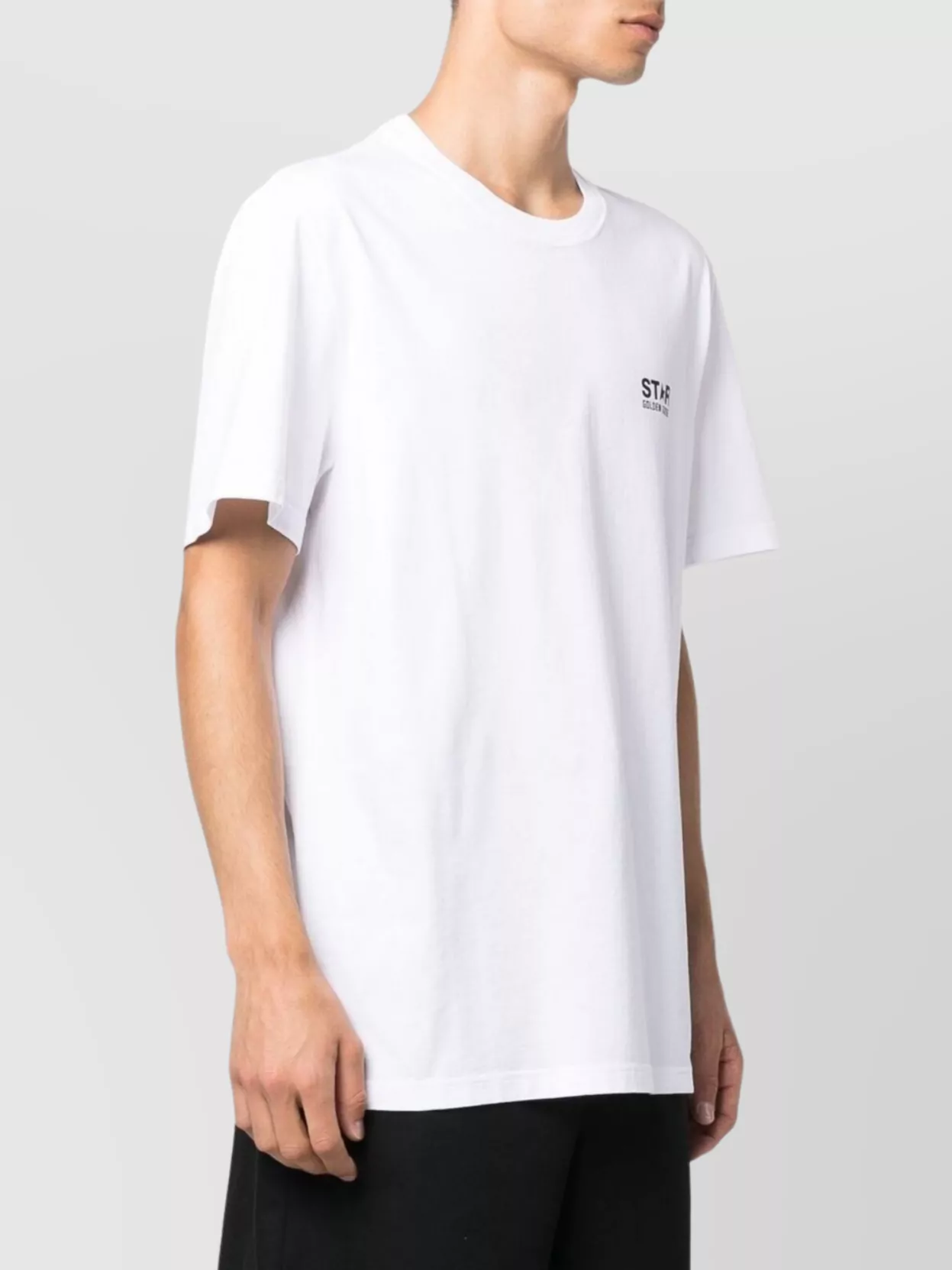 Golden Goose Journey's Crew Neck Cotton T-Shirt Star Print