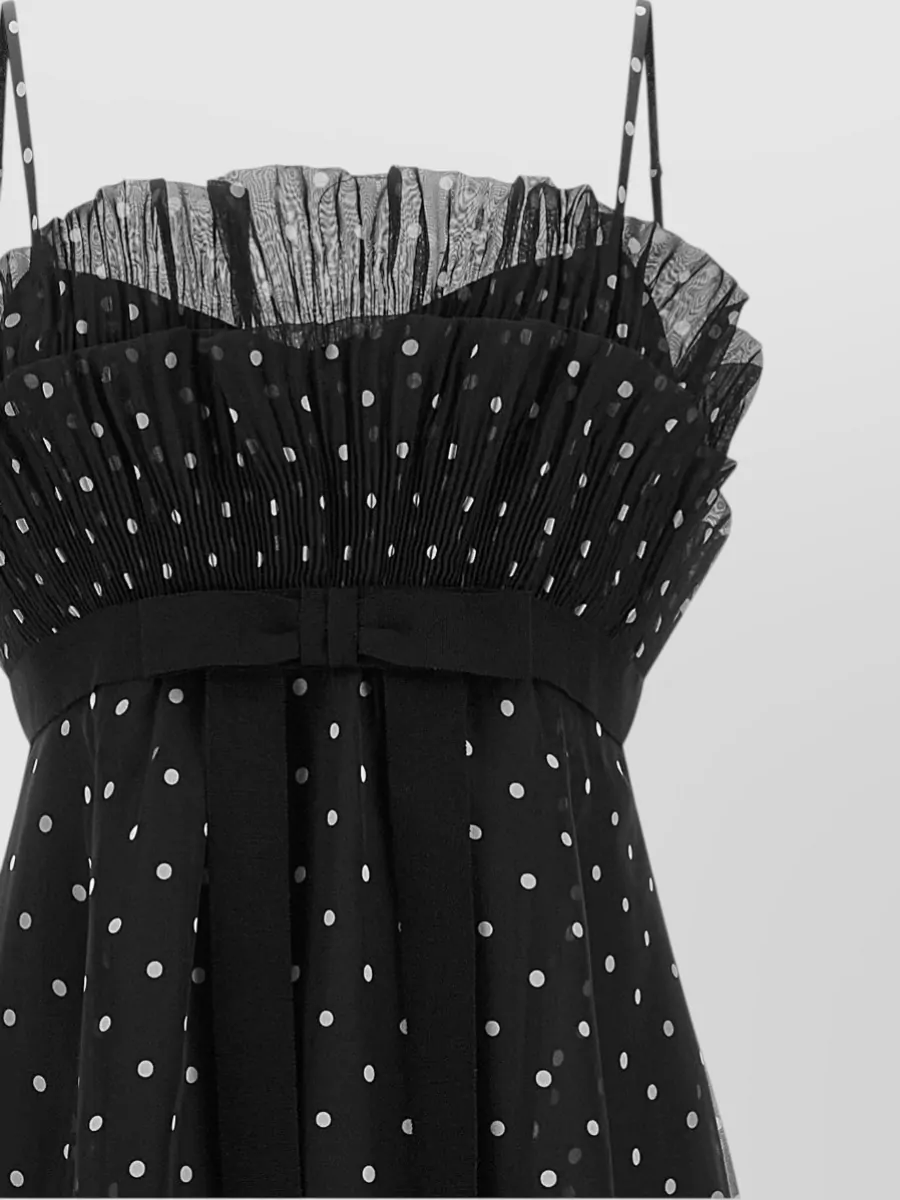 Zimmermann Polka-Dot Pleated Midi Dress