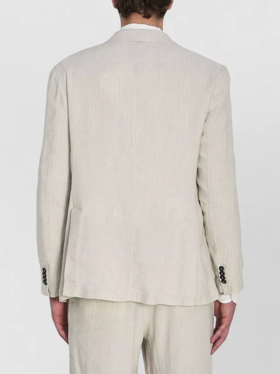 Barena Herringbone Single-Breasted Blazer