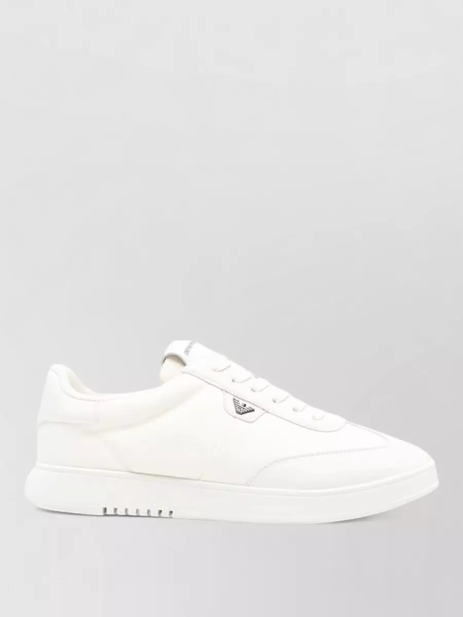 Emporio Armani Leather Low-Top Sneakers
