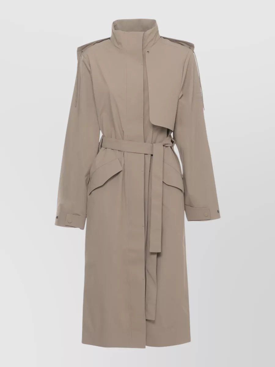 Rains Hooded Belted Waterproof Coat