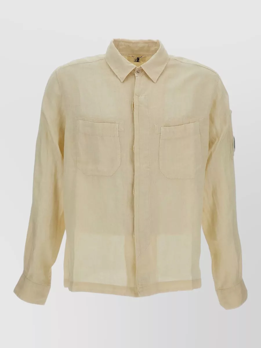 C.P. Company linen long-sleeve shirt