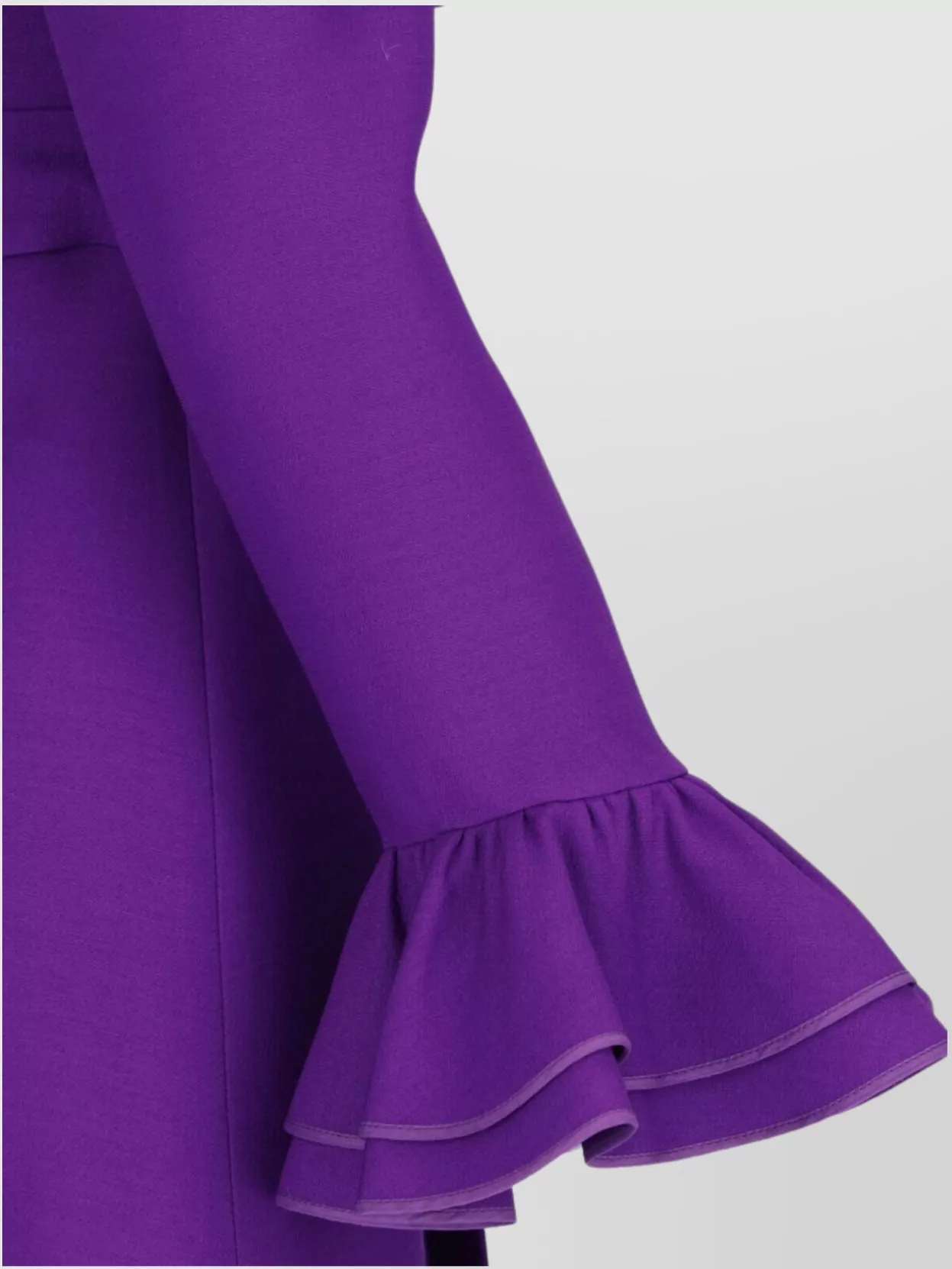 Valentino Women Crepe Couture Short Dress In Purple