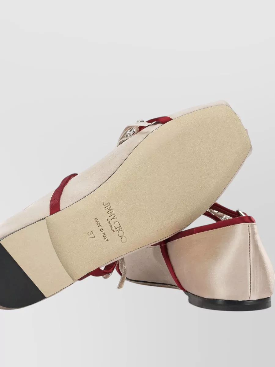 Jimmy Choo Textile Mary Jane Ballerina Flats