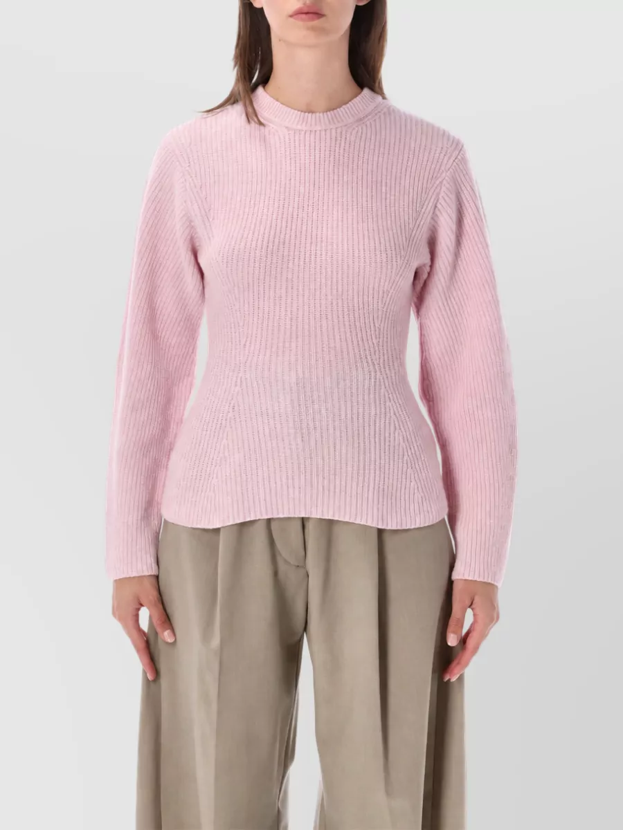 Thelatest wool ribbed crew-neck sweater