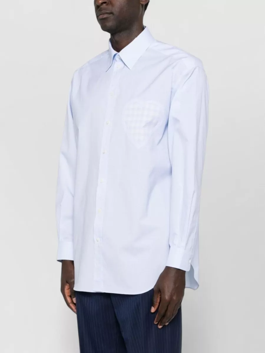 Moschino Silk Blend Shirt Button Down Collar