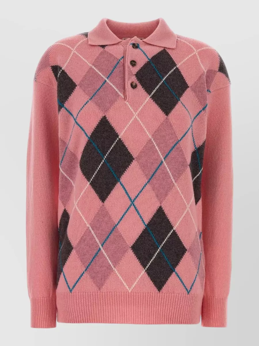 JW Anderson wool short-sleeve polo shirt