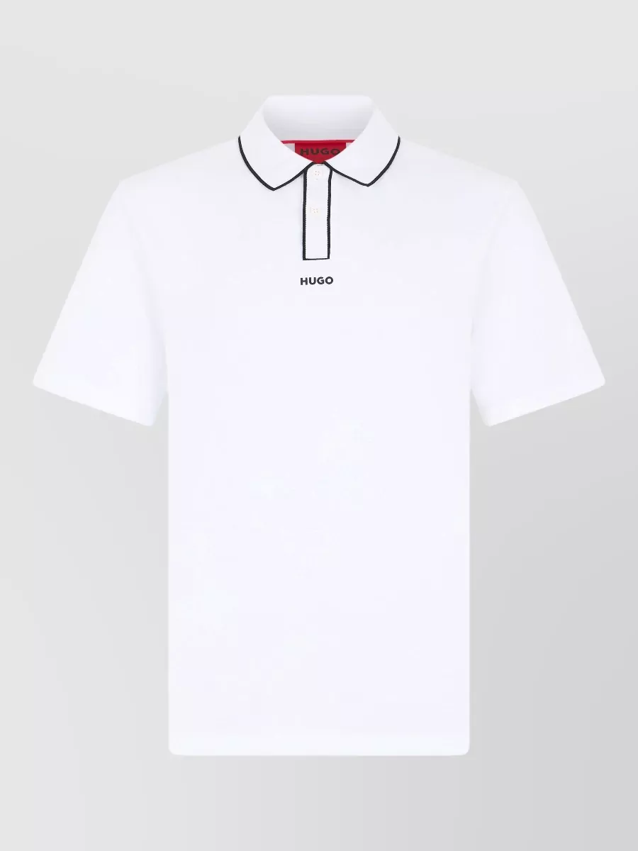 Boss Cotton Short-Sleeve Polo Shirt