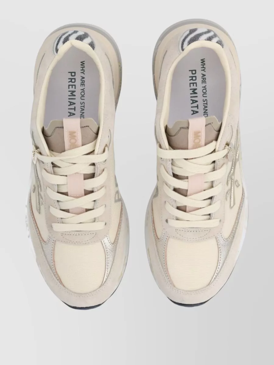 Premiata Leather Low-Top Sneakers