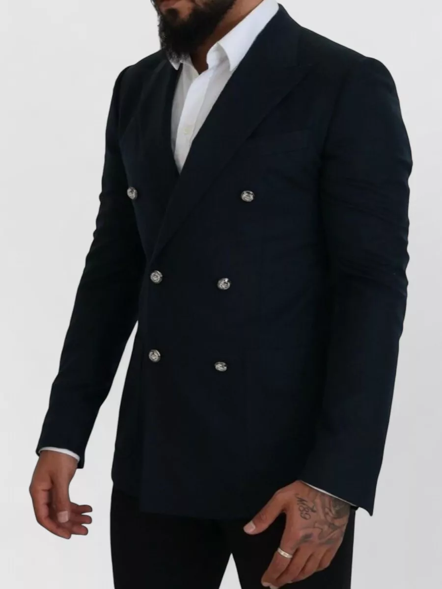 Dolce&Gabbana Cashmere Silk Double-Breasted Blazer