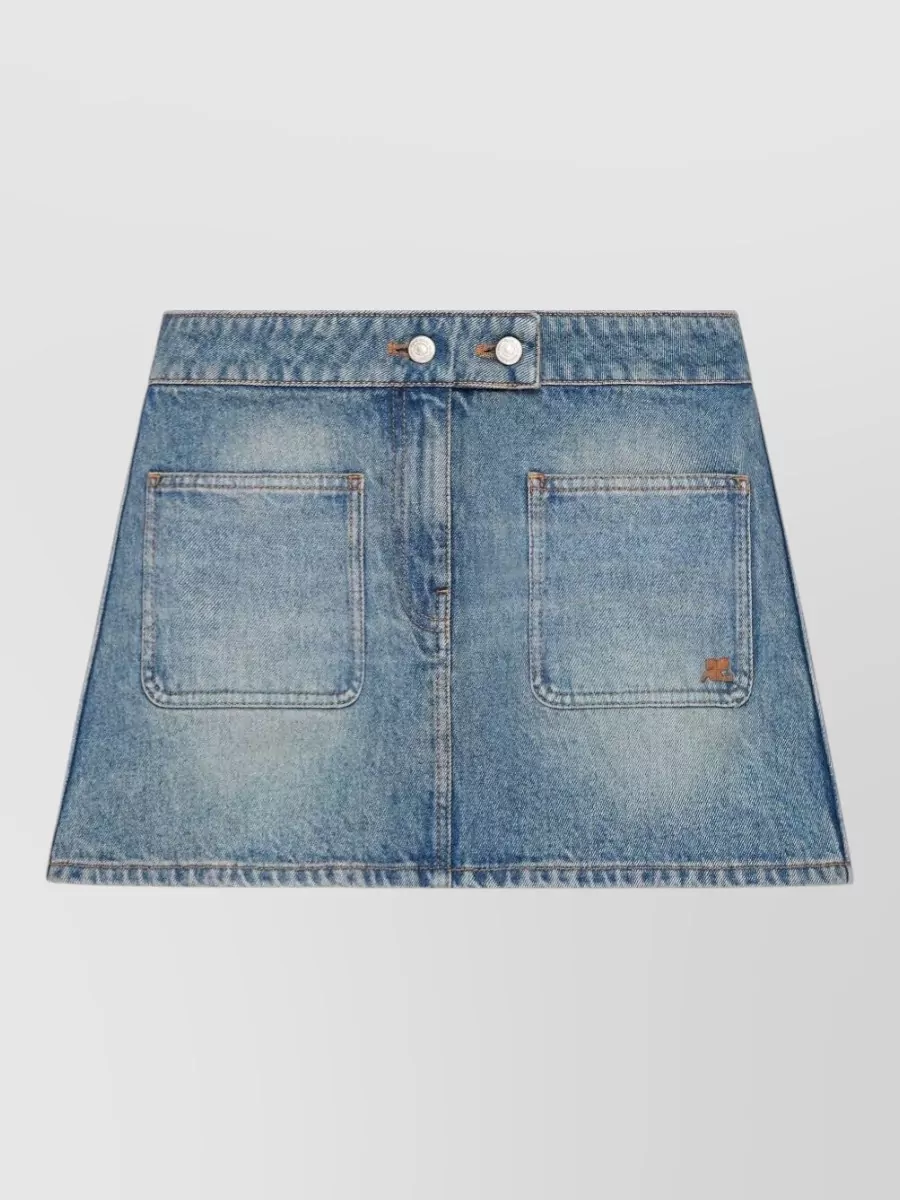 Courrèges Denim Mini Skirt
