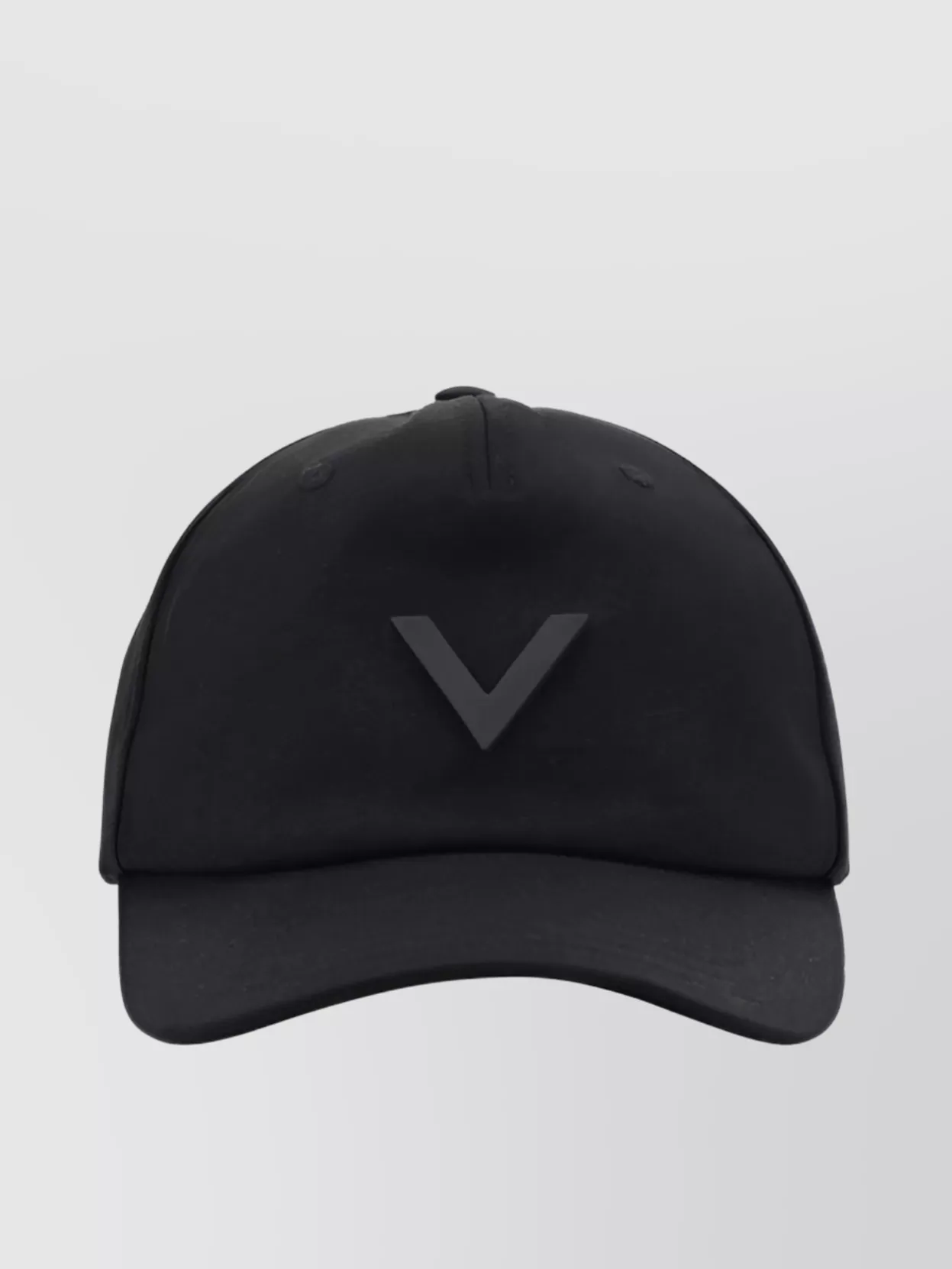 Shop Valentino Cotton Logo Baseball Hat Brim Eyelets