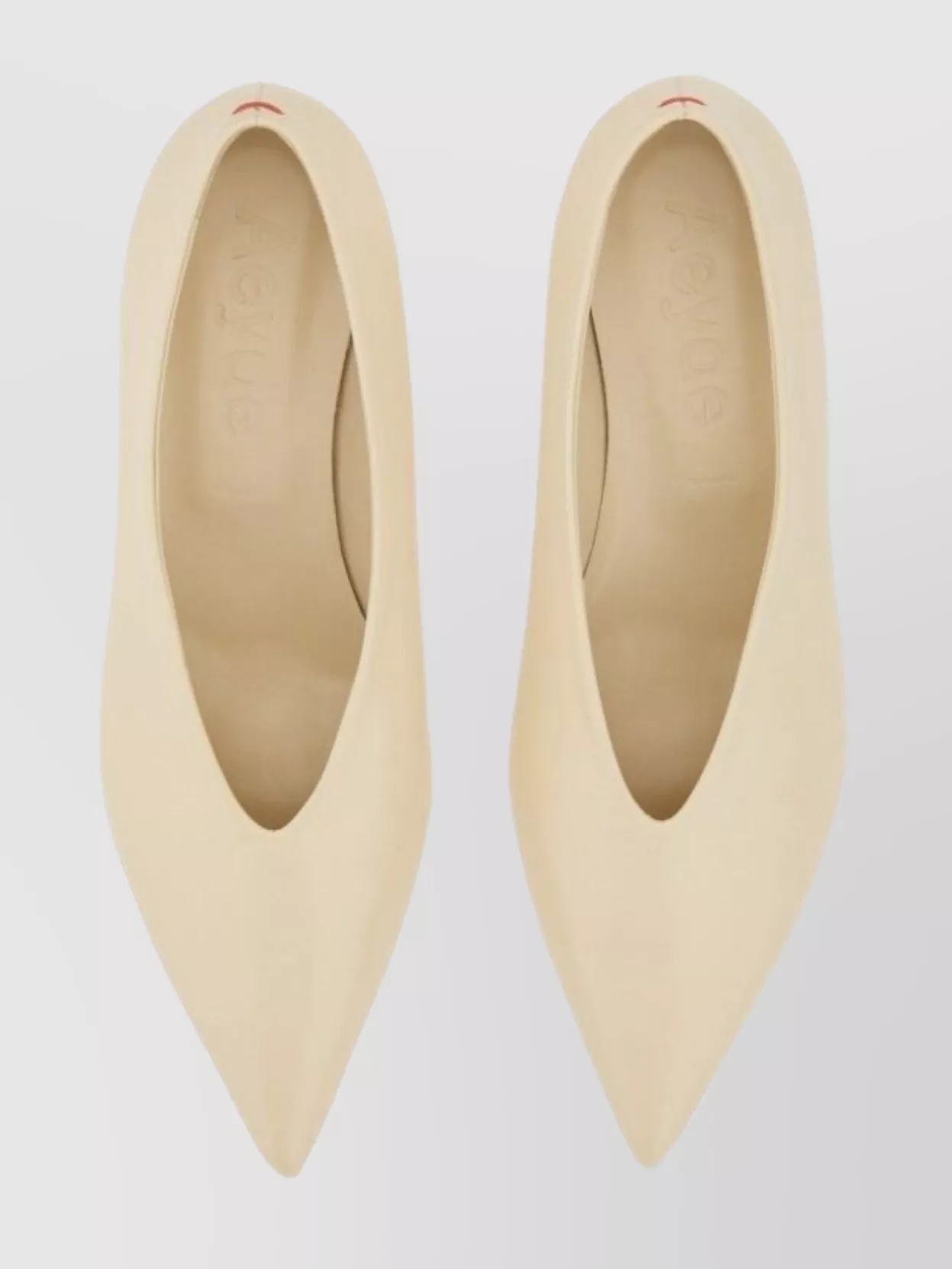 AEYDE "CLARA" KITTEN HEEL POINTED TOE PUMPS
