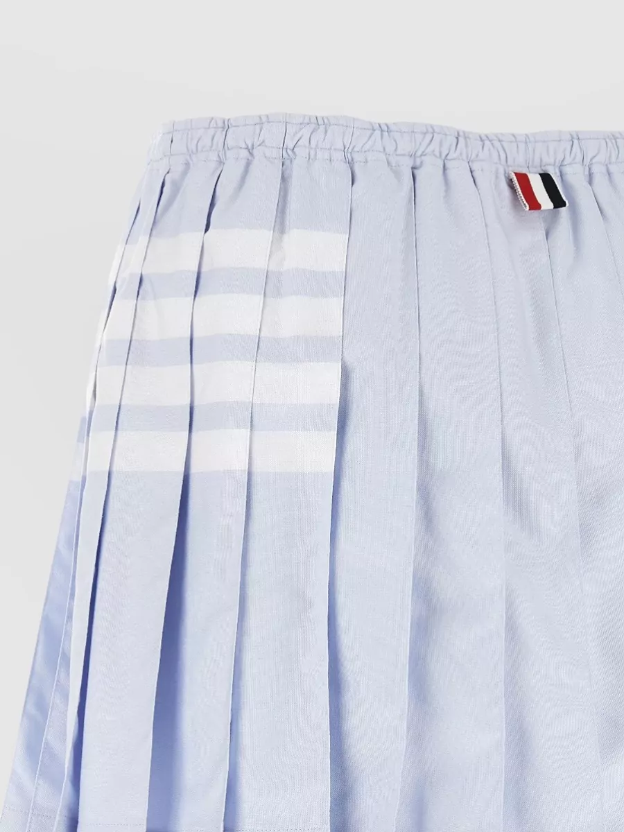 Thom Browne Cotton Pleated Mini Skirt