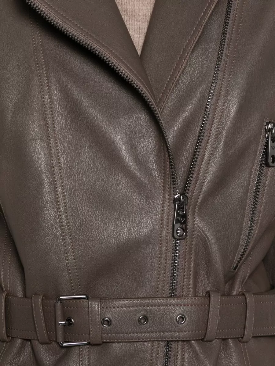 Emporio Armani Leather Biker Jacket
