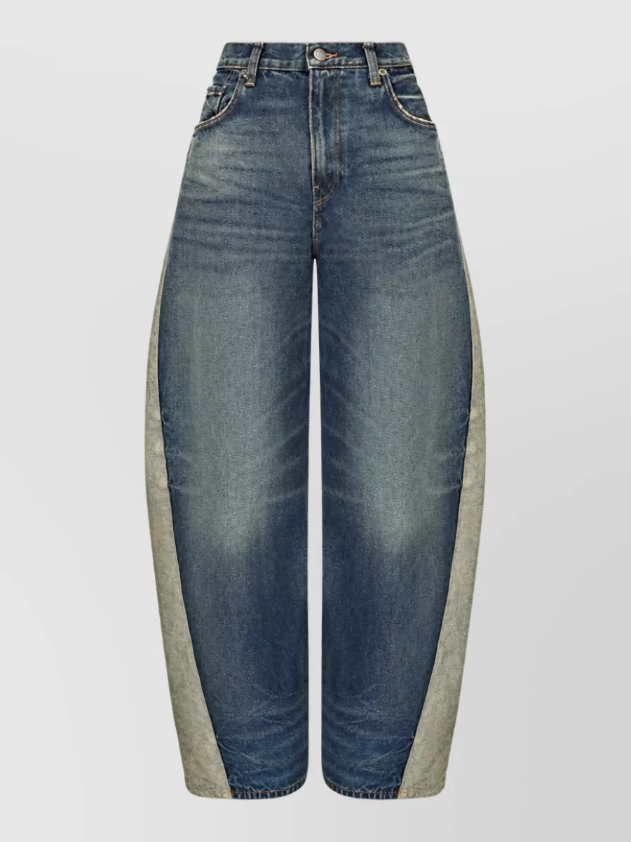 Haikure high-rise straight-leg denim jeans