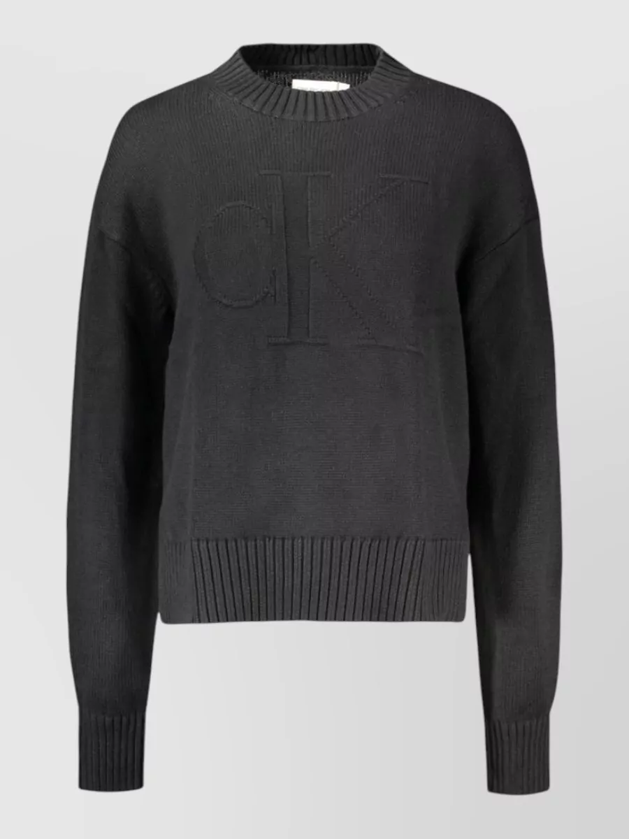 Calvin Klein cotton crew neck long sleeve sweatshirt
