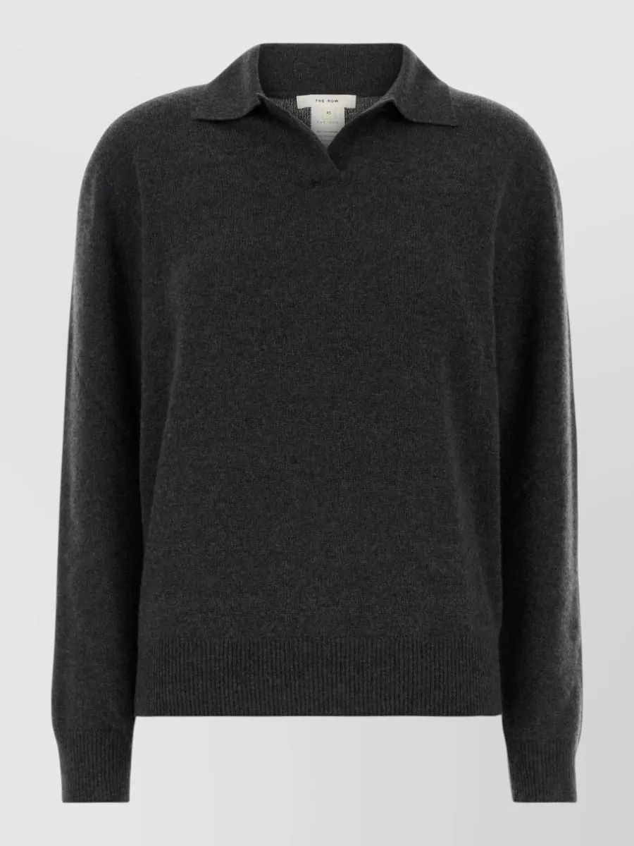 The Row cashmere polo jumper
