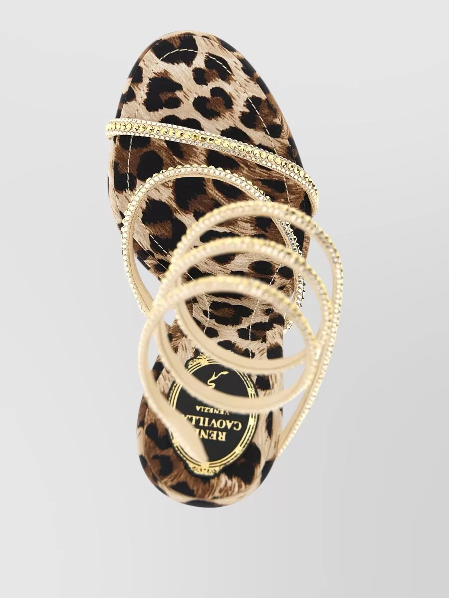 Rene Caovilla Leopard Sandals