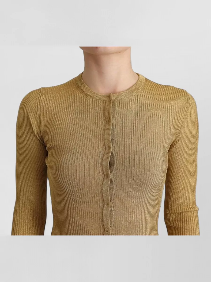 Dolce&Gabbana Viscose Blend Ribbed Slim-Fit Cardigan