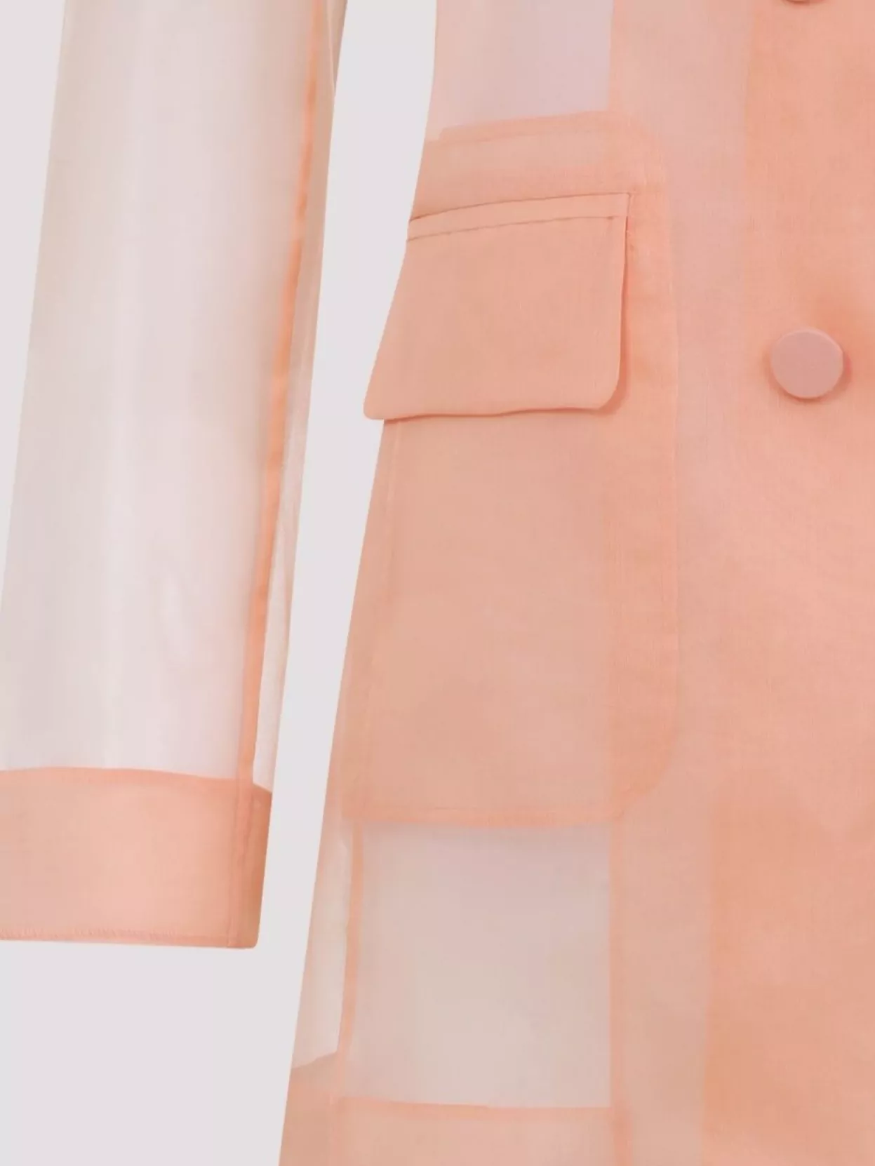 Max Mara Silk Organza Double-breasted Blazer