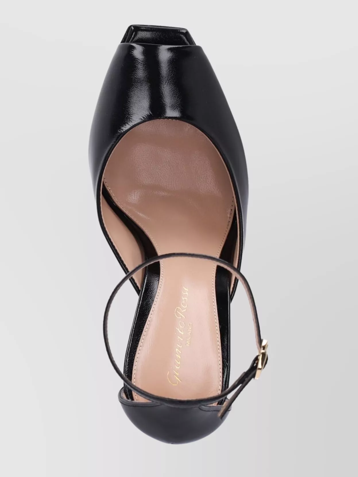 Gianvito Rossi Heeled Sandals With Patent Finish And Peep Toe