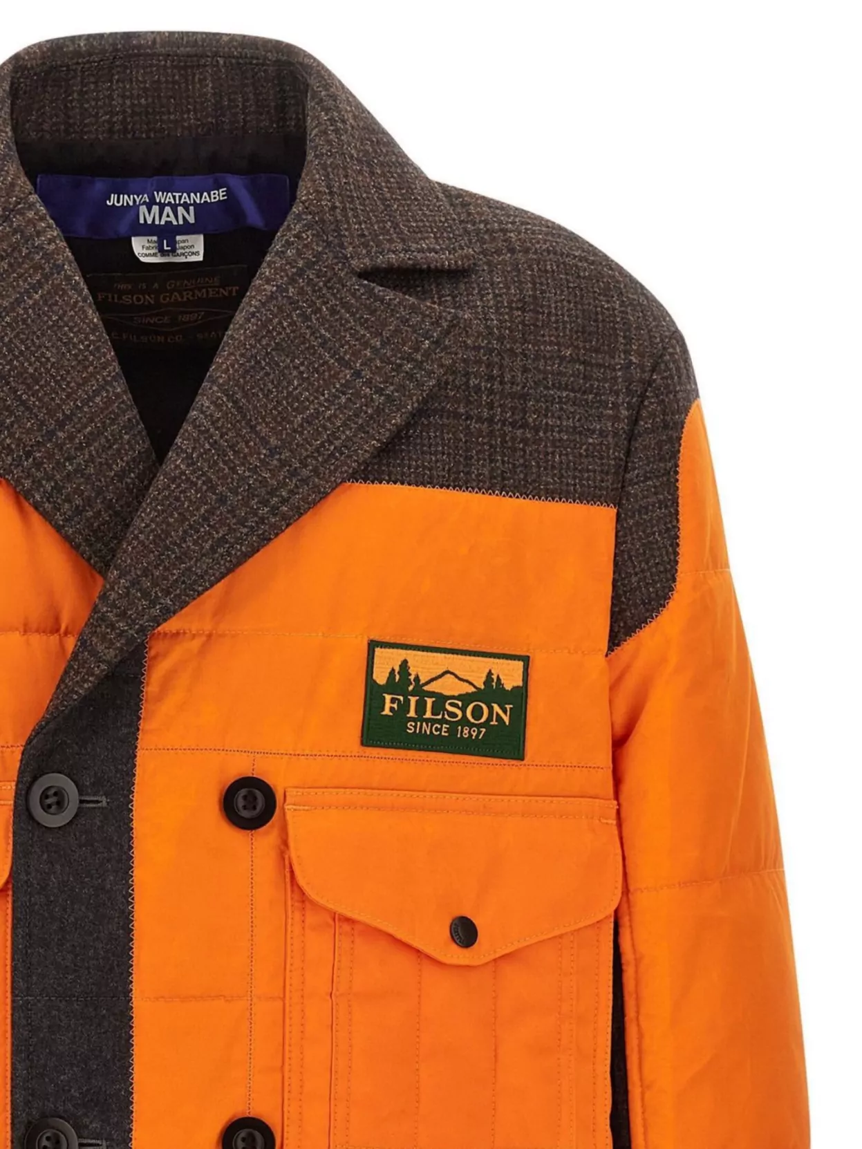 Junya Watanabe Filson Collaboration Patchwork Design Coat