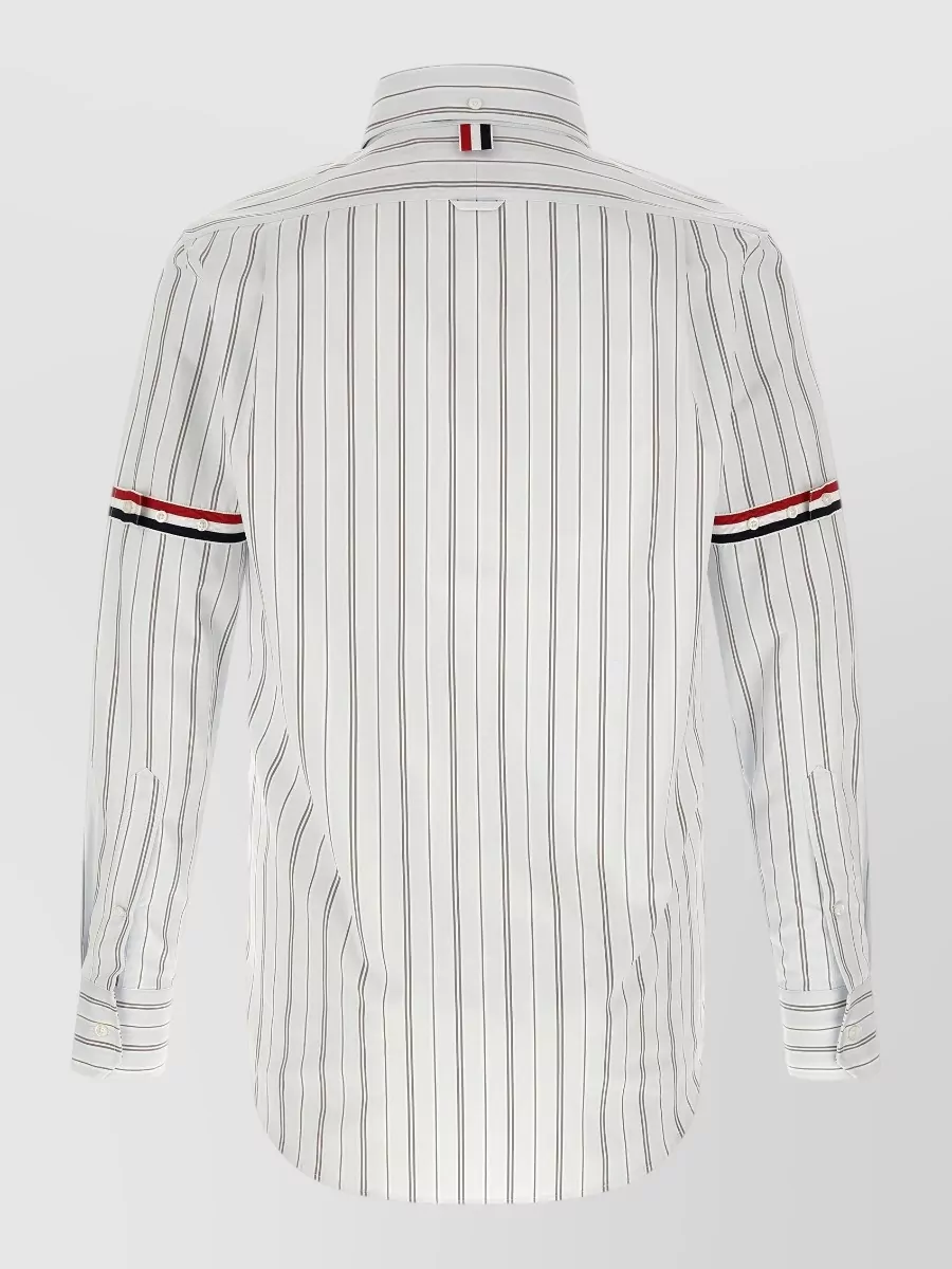 Thom Browne Striped Cotton Poplin Shirt