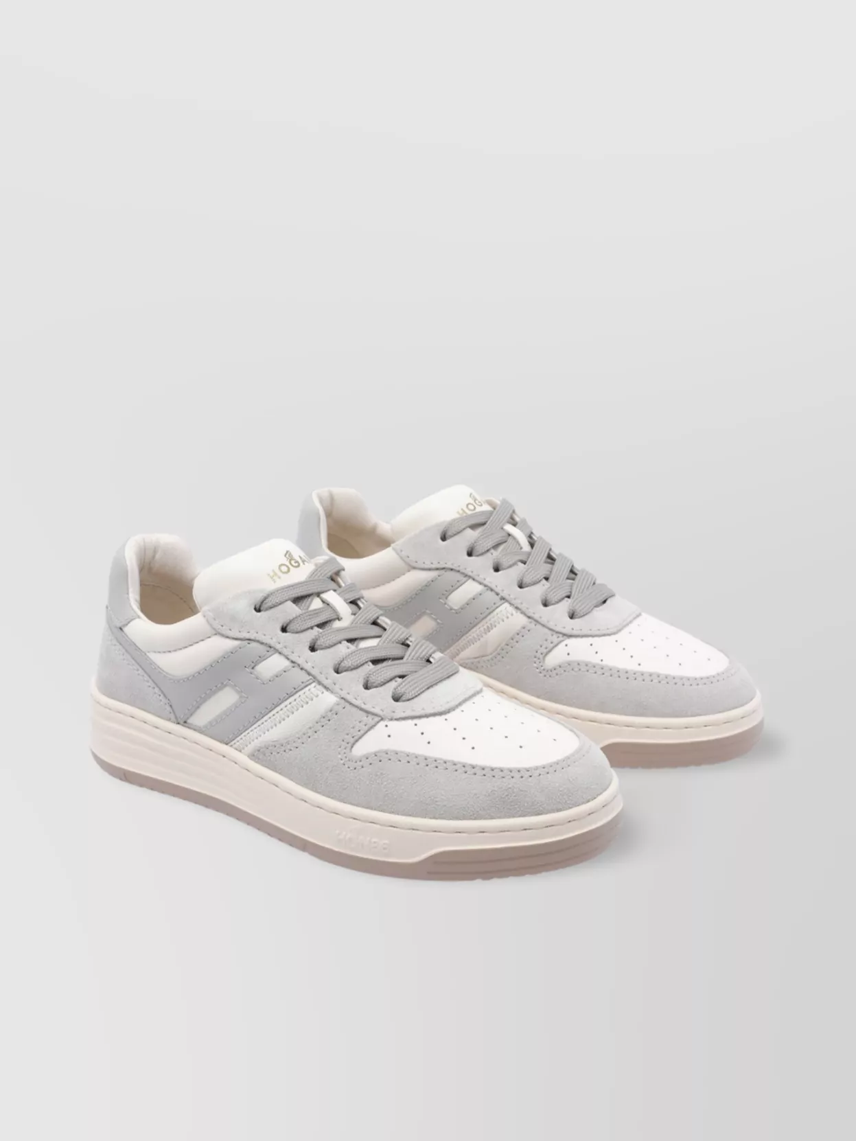 Hogan Round Toe Low Top Sneakers