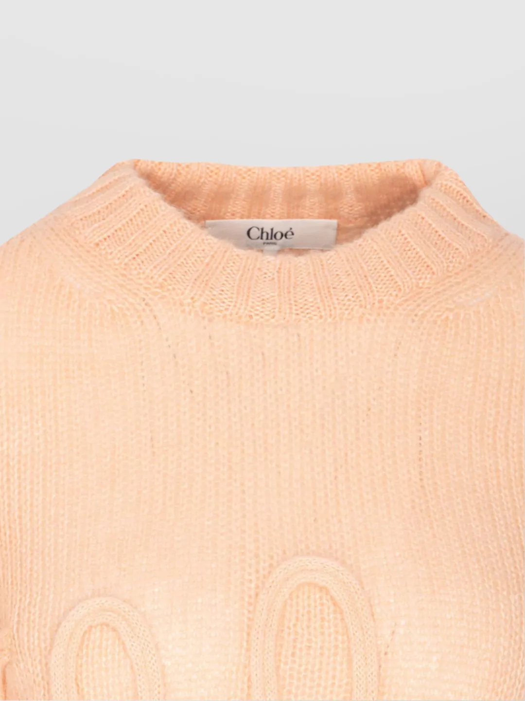Chloé Crewneck Textured Knit Sweater