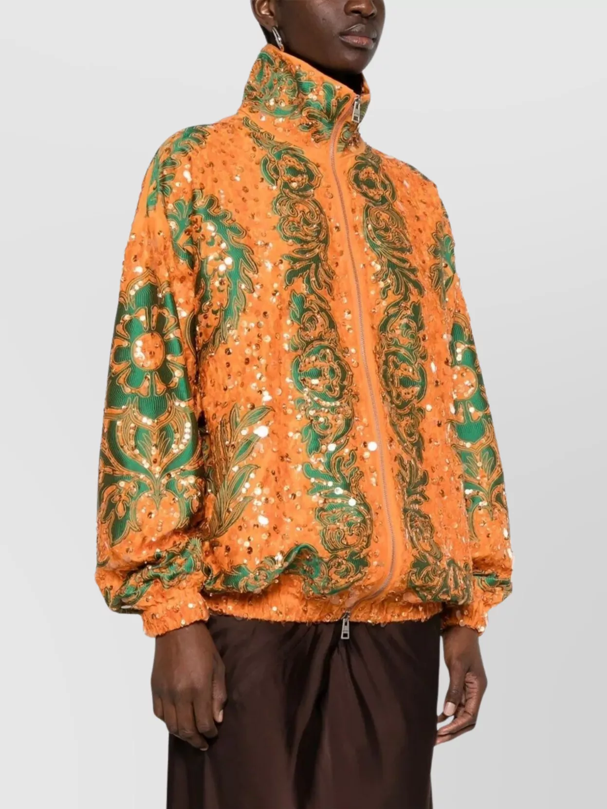 Etro Woman's Floral Sequin Embellished Jacket