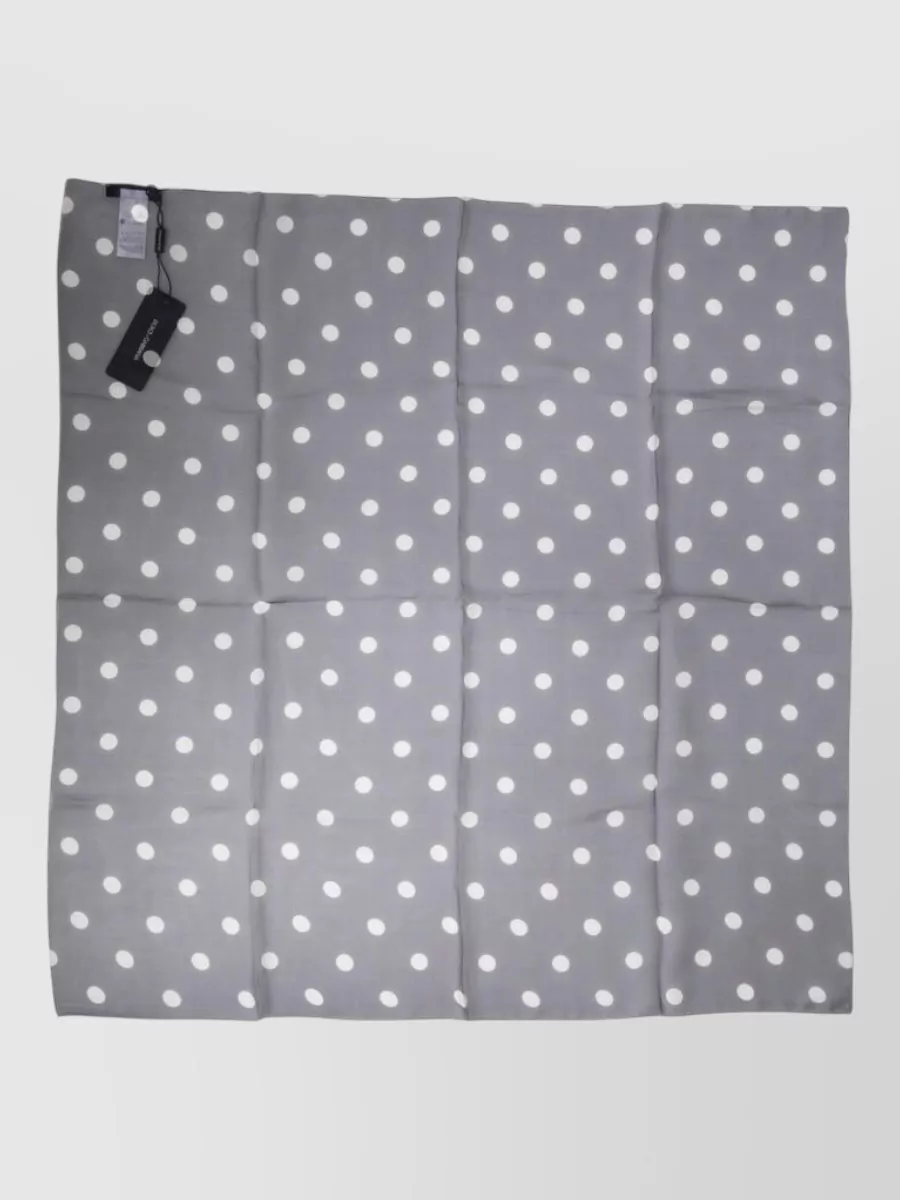 Dolce&Gabbana silk polka-dot square foulard