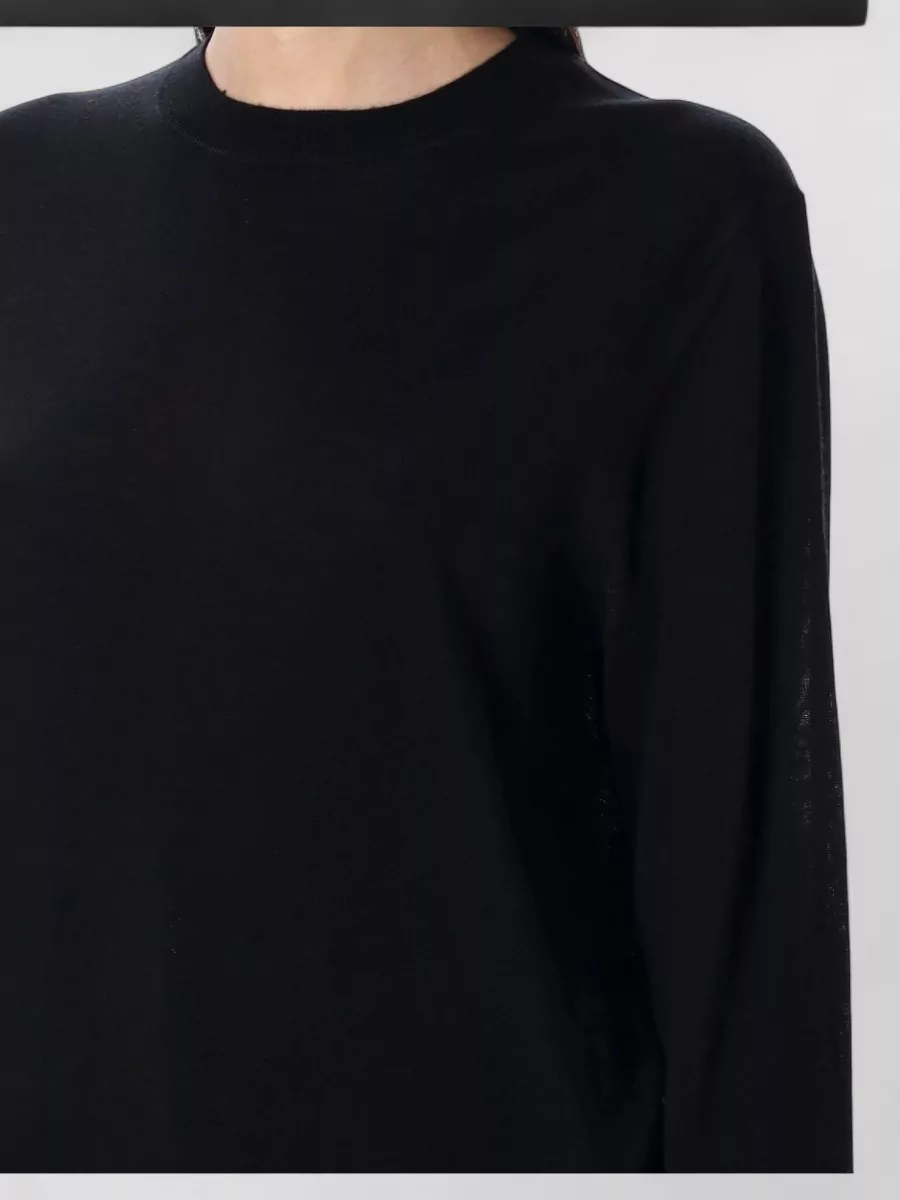 Rhea Costa Merino Wool Relaxed-Fit Ribbed Crew-Neck Jumper