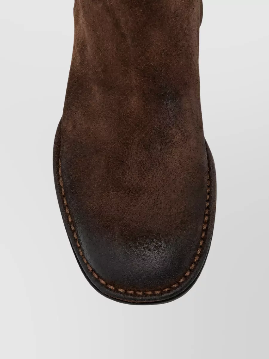 Emporio Armani Leather Ankle Boots