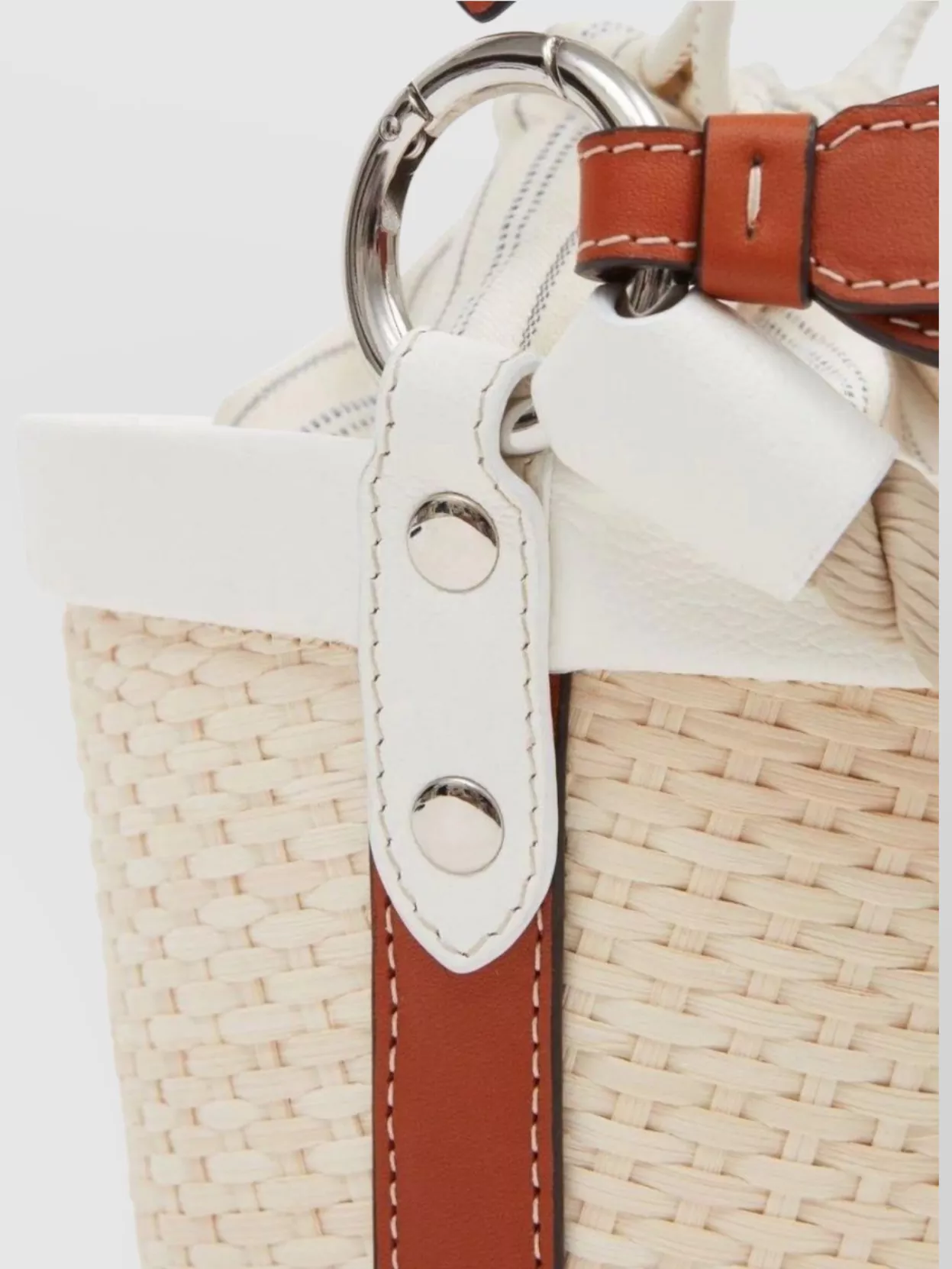 Maison Margiela Fire Bucket Raffia Shoulder Bag