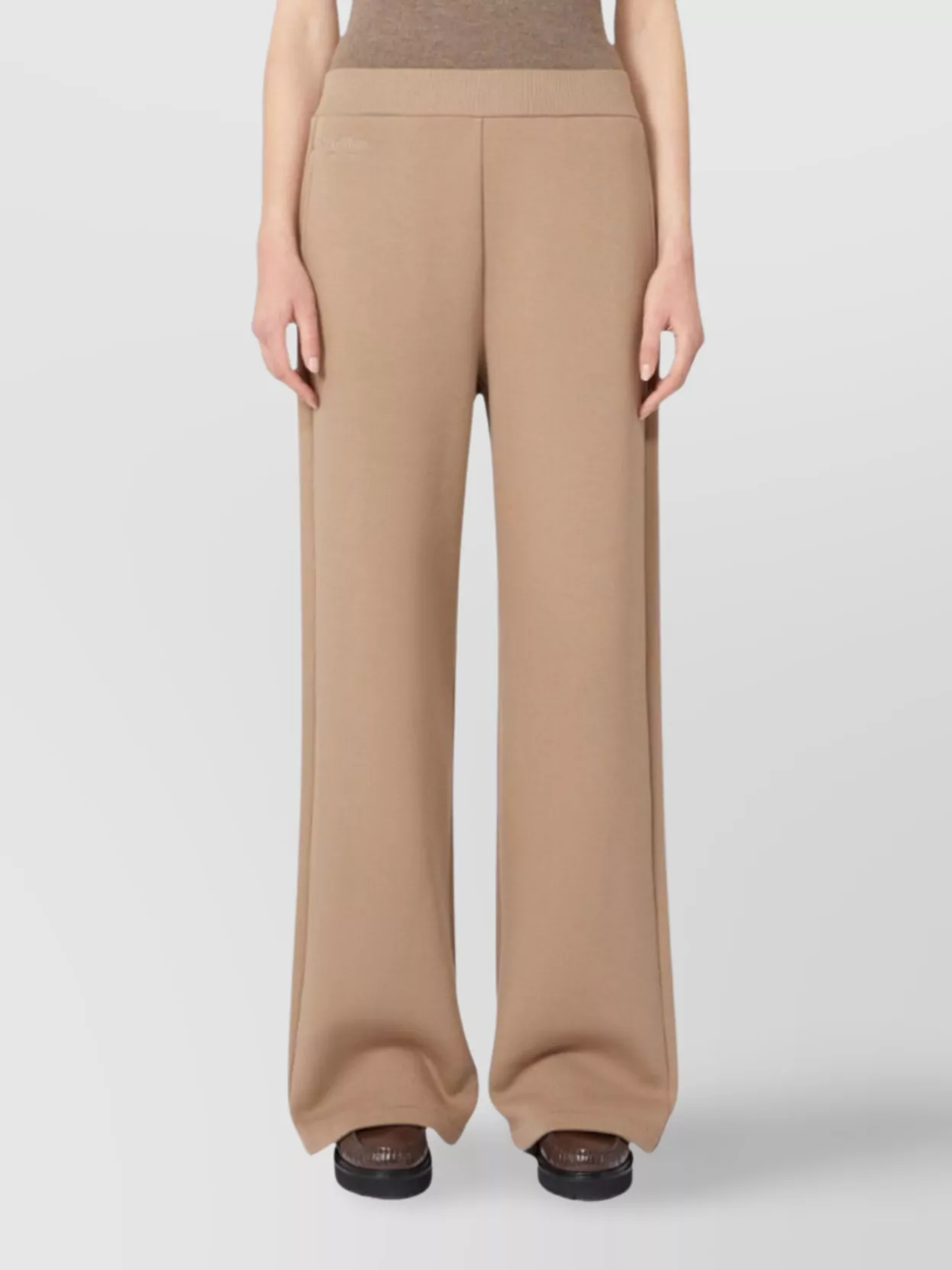 S Max Mara Comfortable Wide Leg Cotton Trousers