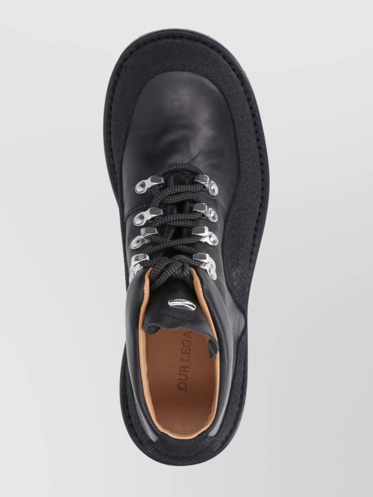 Our Legacy Round Toe Ankle Boots With Lug Sole